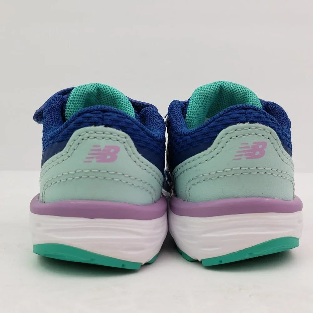 New Balance 680 V6 Toddler Girls Size 4W Wide Captain Blue Violet Sneaker Shoes_7